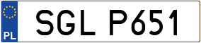 Trailer License Plate